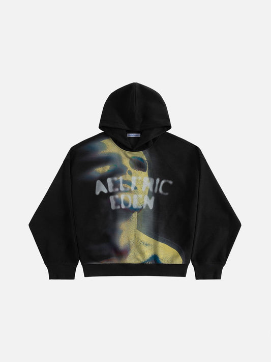 Thermal Print Hoodie front